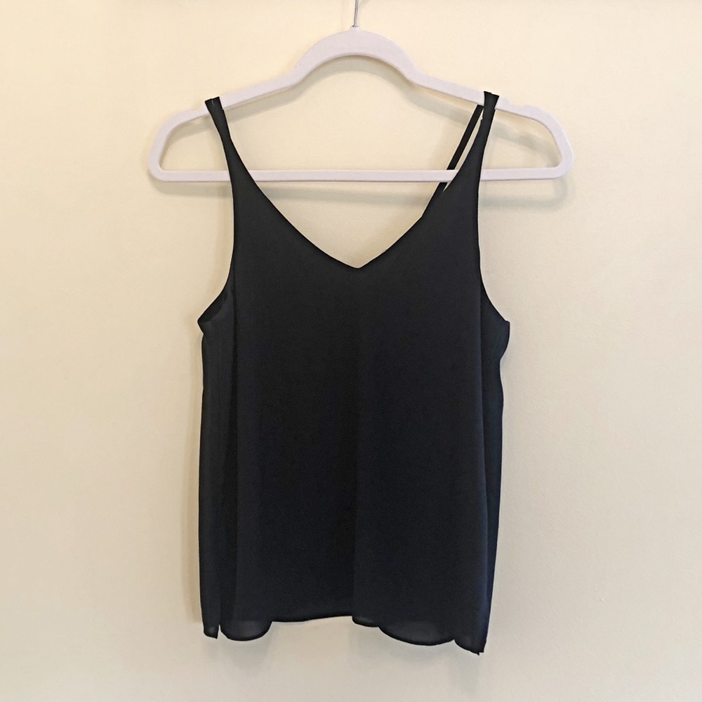 TOPSHOP Double-V Strap Back Tank 🖤 | Size 2